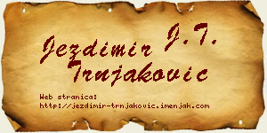 Jezdimir Trnjaković vizit kartica